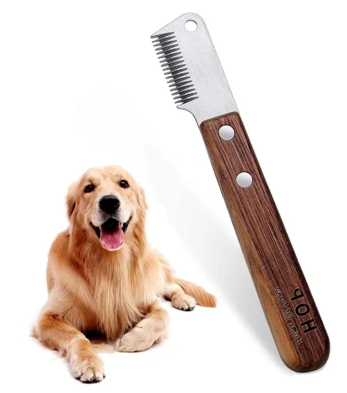 Peigne bois inox B09QCRC6YR