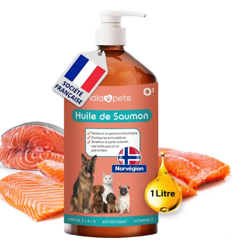 Huile de saumon pour chien - Amazon